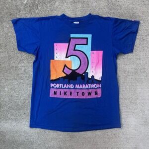 1992‎ Vintage Nike Portland Marathon T-Shirt Single Stitch Streetwear